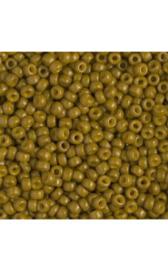 Miyuki rocailles Perlen 8/0 - Duracoat opaque Spanish olive 8-4491